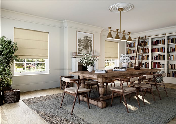 Cortona, Pearl - Twist&Fit Roman Blind - Image 7